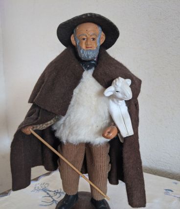 Santon provençal - Le Berger à l’Agne