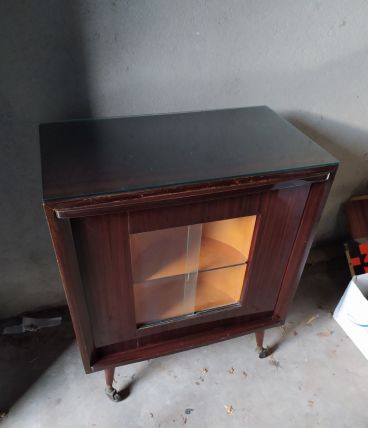 Rare meuble bar a rotation année 60-70