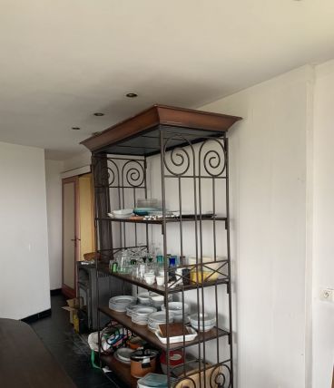 Étagère bois et chiffon 