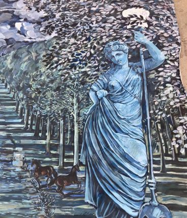 Toile décorative peinte