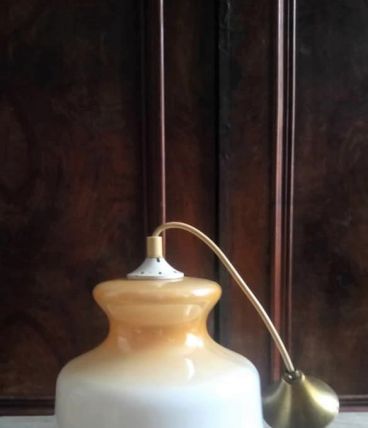 Suspension en opaline vintage 