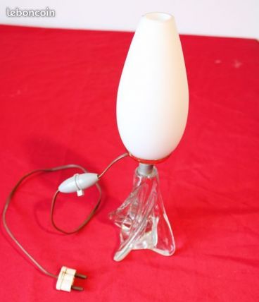 Lampe pied cristal années 50/60