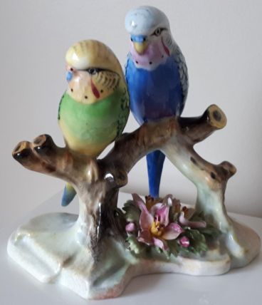 Couple d'oiseaux porcelaine