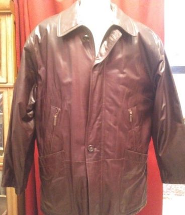 manteau cuir homme