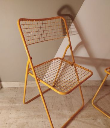 Paire Chaises iantes grillage année 60-70 niels gammerlgaard
