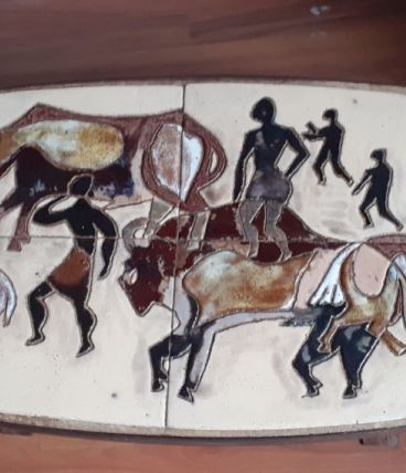 Table basse en céramique ovale