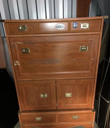 Secrétaire marque GAUTIER HAUT DE GAMME style merisier 500 E