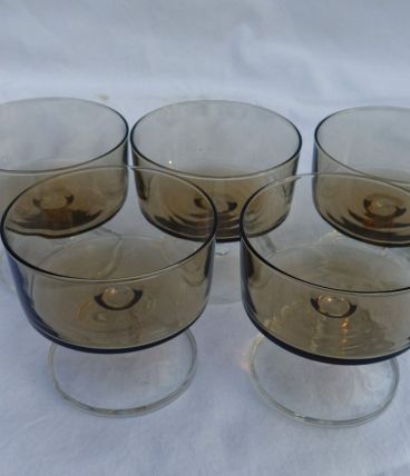 Lot 5 coupes luminarc vintage