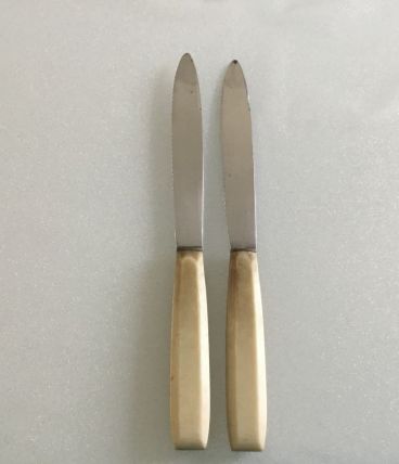 2 couteaux   en Bakélité ’´Joyeuse ´´