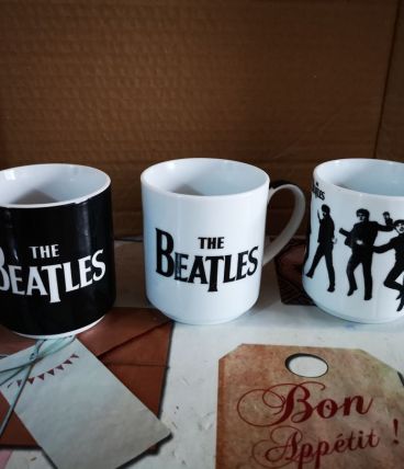 LOT 3 Mugs BEATLES Neuf
