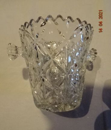 Seau pot à glaçons cristal