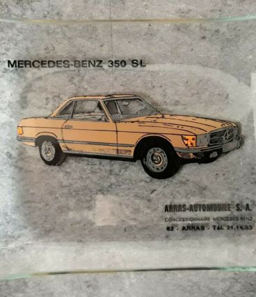 Vide Poche Publicité MERCEDES-BENZ 350 SL (Mercedes Benz 62 