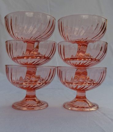 Lot 6 coupes Rosaline de Luminarc