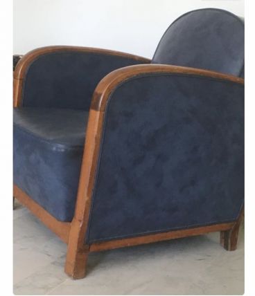 2 fauteuils club années 30