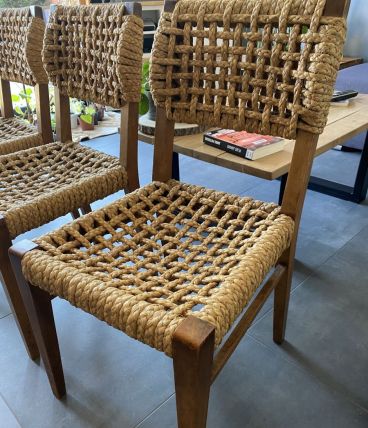 4 Chaises cordes vintage
