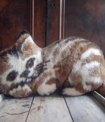 Coussin vintage (chat) - Edel Velour