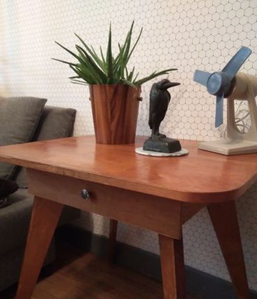 Petite table vintage pieds compas