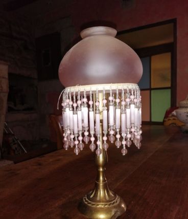 Lustre et lampe de chevet vintage