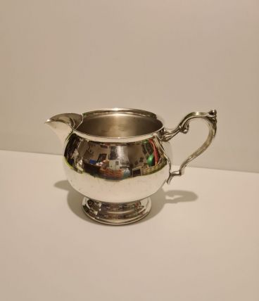 Pot à lait métal argenté MR Silver Plated Style Rocaille