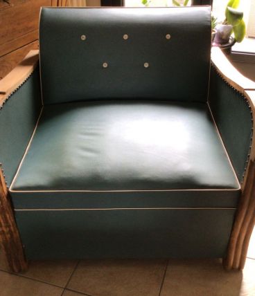 Fauteuil Art Deco convertible année 50 