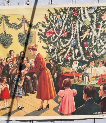 Affiche scolaire “L’arbre de Noël-La fleuriste”