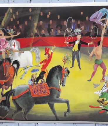Affiche scolaire chambre d'enfant le cirque