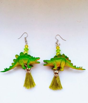 Boucles d’oreilles dinosaure , boucles d’oreilles Stégosaure