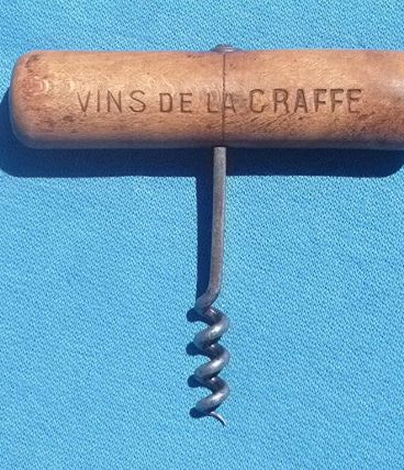 tire bouchon caves de la craffe, ancien , vintage