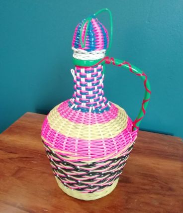 Petite dame jeanne en scoubidou années 60