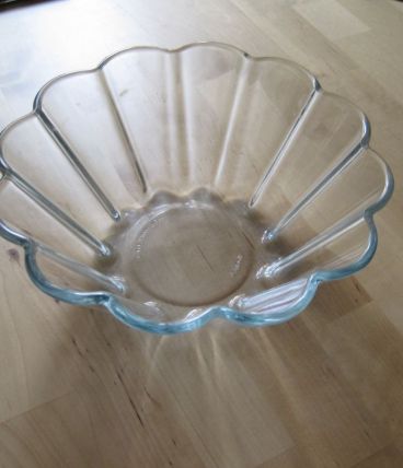 moule a charlotte en verre pyrex vintage 