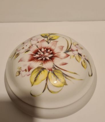 Bonbonnière Porcelaine de Limoges décor floral
