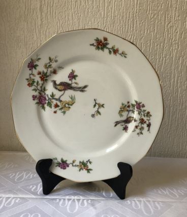 Lot de 5 assiettes en porcelaine « pâtes et émaux de Limoges