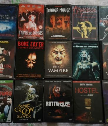 LOT de 15 DVD Films d'Horreur dont rares 