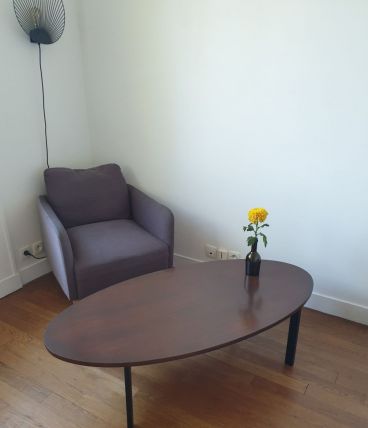 Table basse ovale