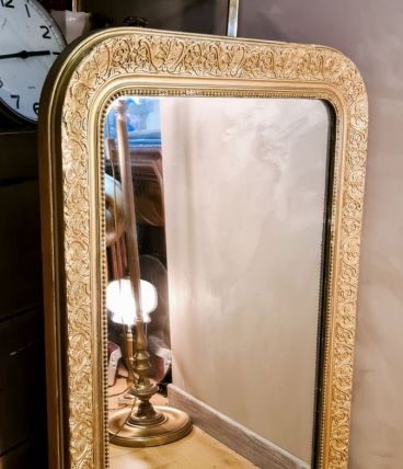 grand miroir louis philippe dore 103x74 d autre  photos disp