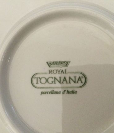 Service à gâteau porcelaine Italienne ROYAL TROGNANA