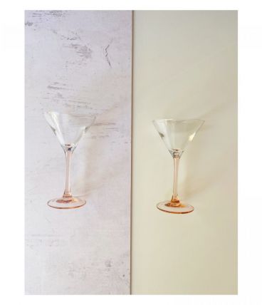 Tchin Tchin! Ensemble de 8 verres Martini Ice Pink 