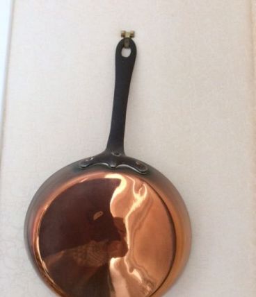 poêle en cuivre rouge