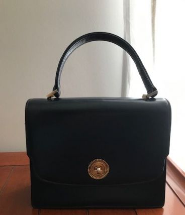 sac à main bleu nuit vintage