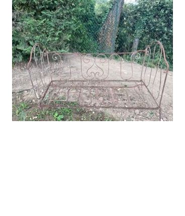 lit d’enfant fer forgé décoratif 