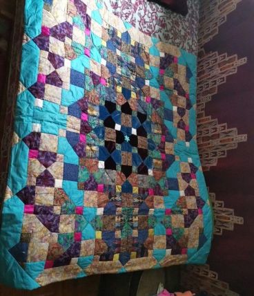 Plaid patchwork  fait main 
