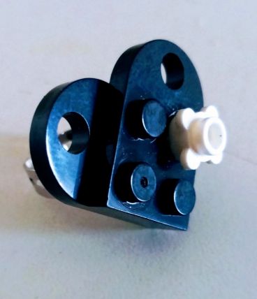 Bague Lego cœur noir ou rouge , anneau réglable