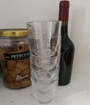 5 verres Duralex transparent vintage 