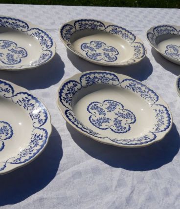 Assiettes creuses Sarreguemines 