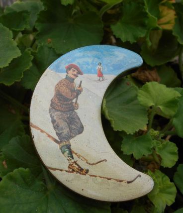 BOITE LACKERLI HUSS 1925-1930 SKIEUR TBE 