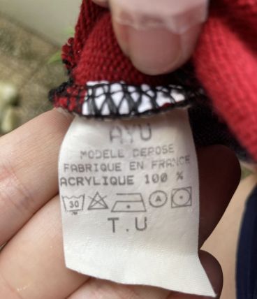 Pull vintage à fleurs 