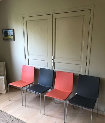 Lot de 4 chaises modèle Alma Roberto Barbieri B&amp;B Italia