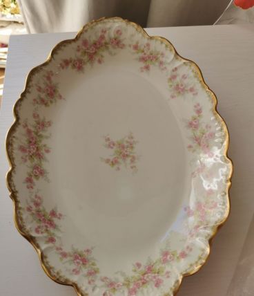 Superbe grand plat Limoges élite works, porcelain