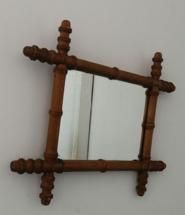 Miroir bambou Vintage 