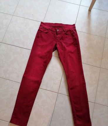 Pantalon slim rouge Comptoir des Cotonniers 36